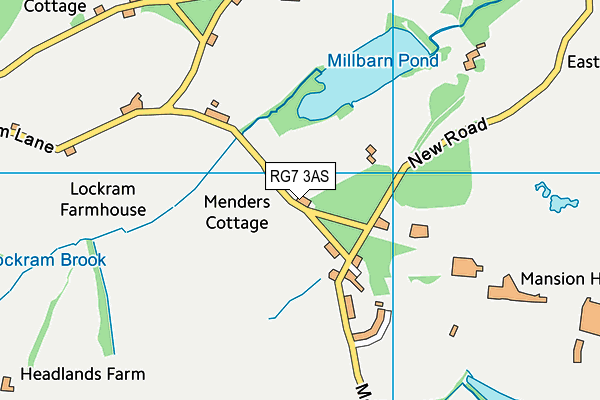 RG7 3AS map - OS VectorMap District (Ordnance Survey)