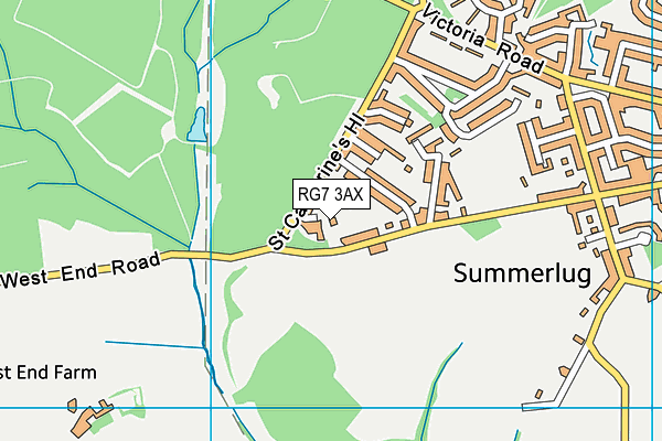 RG7 3AX map - OS VectorMap District (Ordnance Survey)