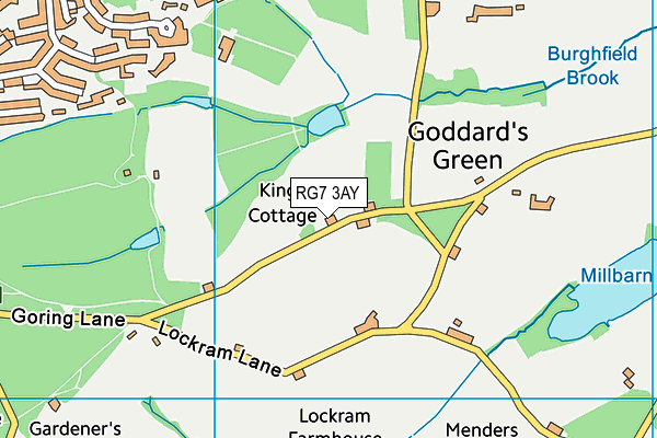 RG7 3AY map - OS VectorMap District (Ordnance Survey)