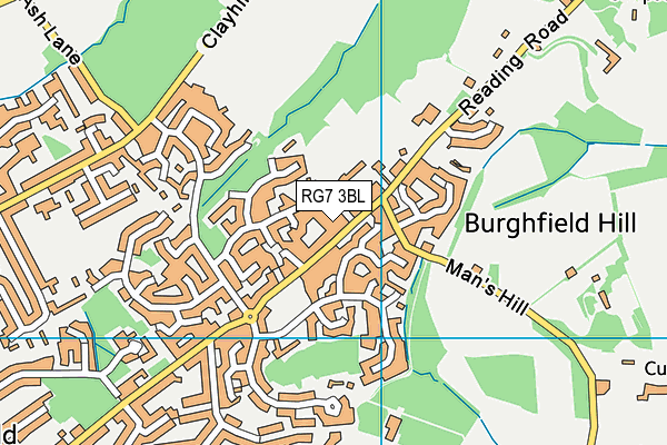 RG7 3BL map - OS VectorMap District (Ordnance Survey)