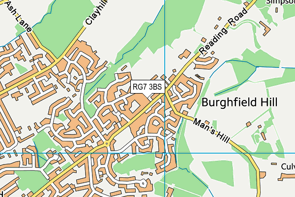 RG7 3BS map - OS VectorMap District (Ordnance Survey)