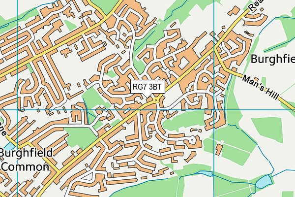RG7 3BT map - OS VectorMap District (Ordnance Survey)
