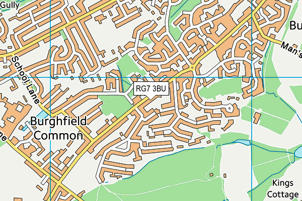 RG7 3BU map - OS VectorMap District (Ordnance Survey)