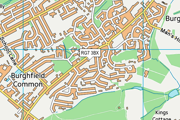RG7 3BX map - OS VectorMap District (Ordnance Survey)
