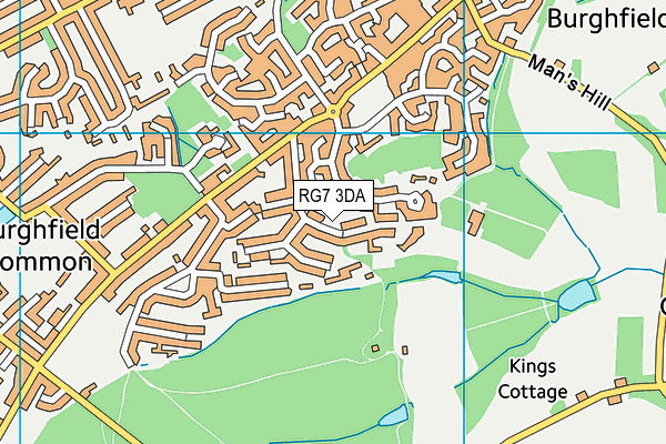 RG7 3DA map - OS VectorMap District (Ordnance Survey)