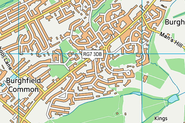 RG7 3DB map - OS VectorMap District (Ordnance Survey)
