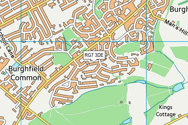 RG7 3DE map - OS VectorMap District (Ordnance Survey)