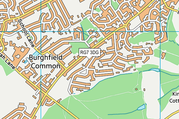 RG7 3DG map - OS VectorMap District (Ordnance Survey)
