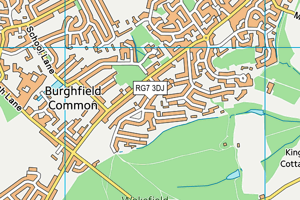 RG7 3DJ map - OS VectorMap District (Ordnance Survey)