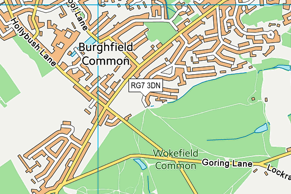 RG7 3DN map - OS VectorMap District (Ordnance Survey)