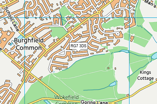 RG7 3DS map - OS VectorMap District (Ordnance Survey)