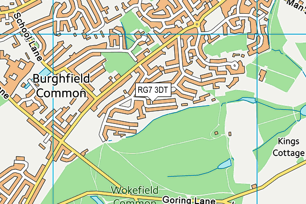 RG7 3DT map - OS VectorMap District (Ordnance Survey)