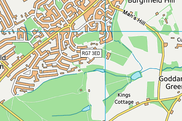 RG7 3ED map - OS VectorMap District (Ordnance Survey)