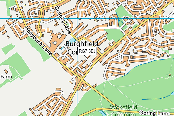 RG7 3EJ map - OS VectorMap District (Ordnance Survey)