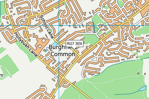 Burghfield Common Recreation Ground map (RG7 3EN) - OS VectorMap District (Ordnance Survey)