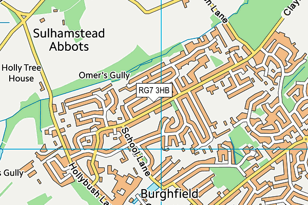 RG7 3HB map - OS VectorMap District (Ordnance Survey)