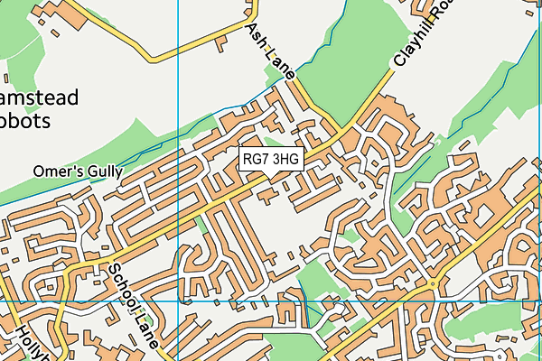 Garland Junior School map (RG7 3HG) - OS VectorMap District (Ordnance Survey)