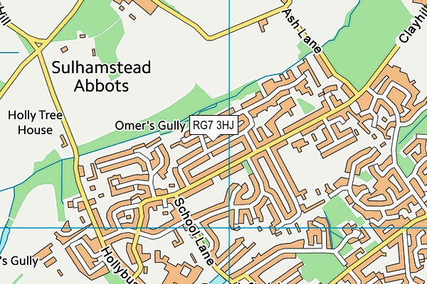 RG7 3HJ map - OS VectorMap District (Ordnance Survey)