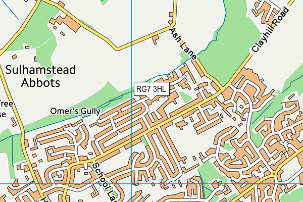 RG7 3HL map - OS VectorMap District (Ordnance Survey)