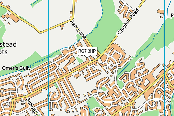 RG7 3HP map - OS VectorMap District (Ordnance Survey)