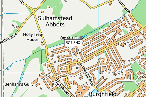 RG7 3HQ map - OS VectorMap District (Ordnance Survey)