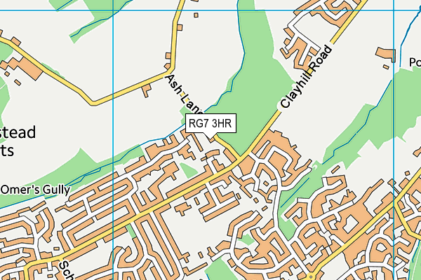 RG7 3HR map - OS VectorMap District (Ordnance Survey)