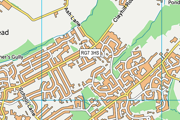 RG7 3HS map - OS VectorMap District (Ordnance Survey)