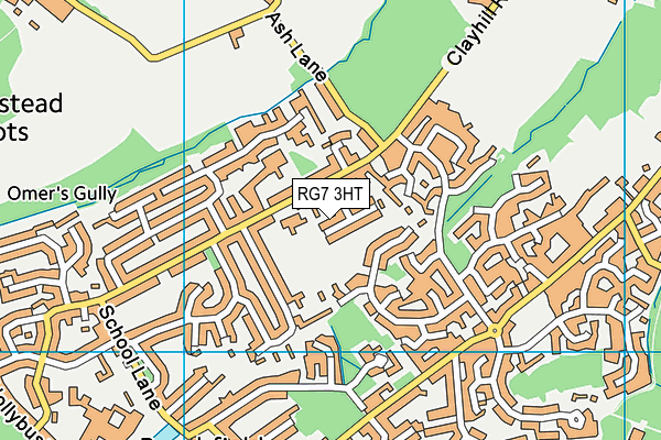 RG7 3HT map - OS VectorMap District (Ordnance Survey)