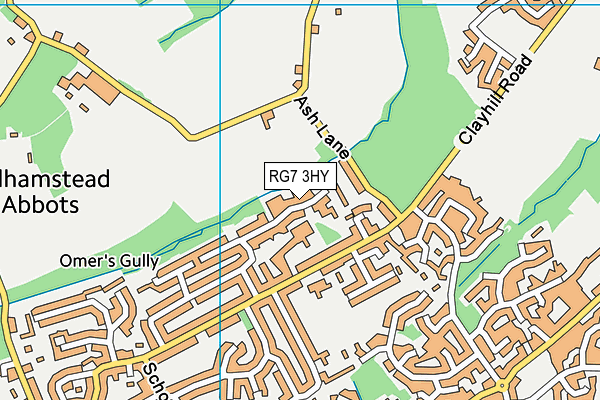 RG7 3HY map - OS VectorMap District (Ordnance Survey)