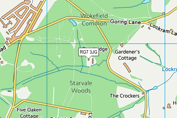 RG7 3JG map - OS VectorMap District (Ordnance Survey)