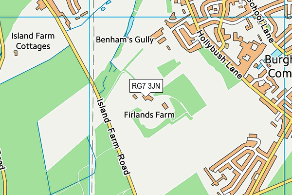 RG7 3JN map - OS VectorMap District (Ordnance Survey)
