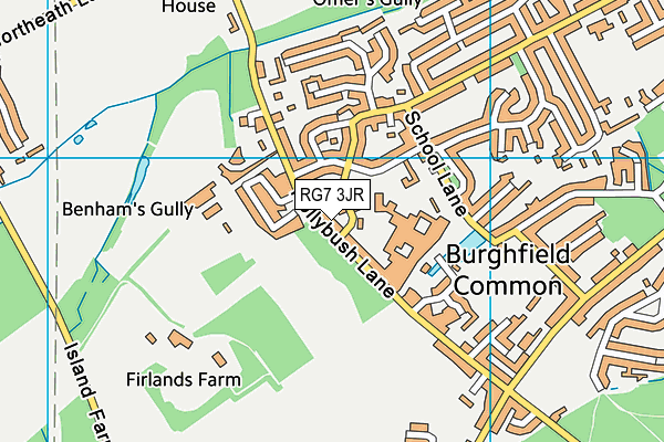 RG7 3JR map - OS VectorMap District (Ordnance Survey)