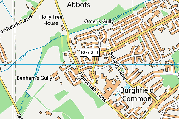 RG7 3LJ map - OS VectorMap District (Ordnance Survey)