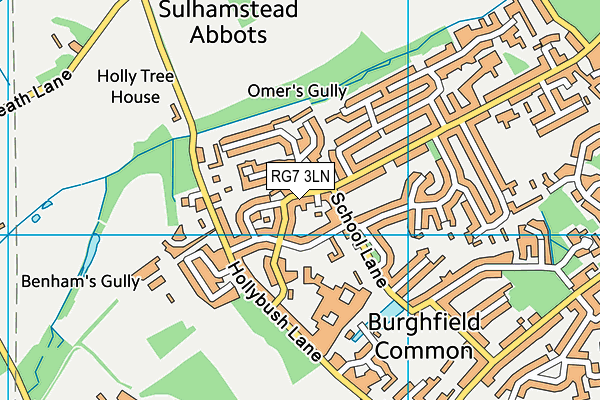 RG7 3LN map - OS VectorMap District (Ordnance Survey)