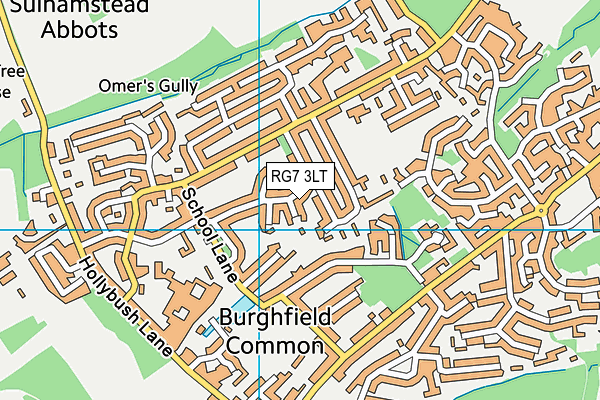 RG7 3LT map - OS VectorMap District (Ordnance Survey)