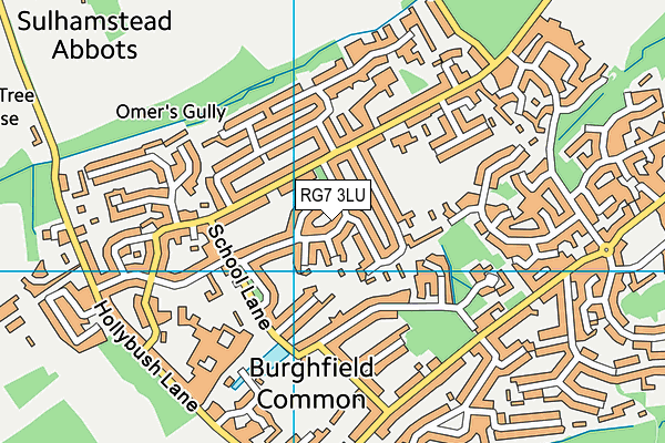RG7 3LU map - OS VectorMap District (Ordnance Survey)