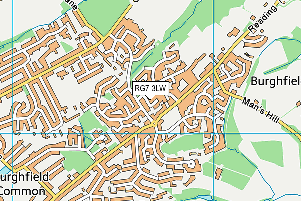 RG7 3LW map - OS VectorMap District (Ordnance Survey)