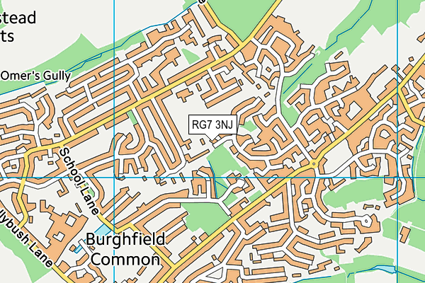 RG7 3NJ map - OS VectorMap District (Ordnance Survey)
