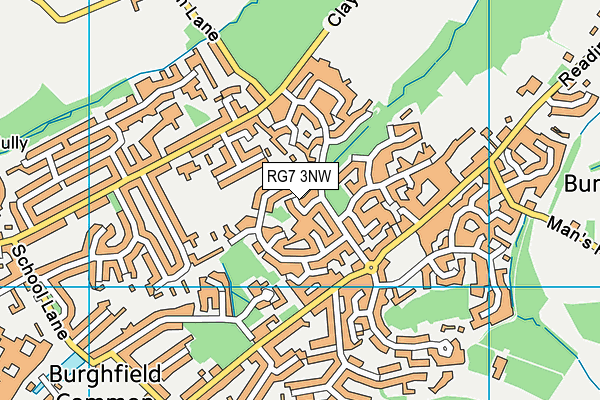 RG7 3NW map - OS VectorMap District (Ordnance Survey)