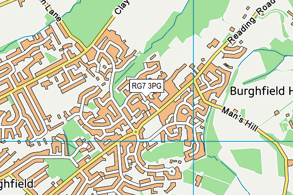 RG7 3PG map - OS VectorMap District (Ordnance Survey)