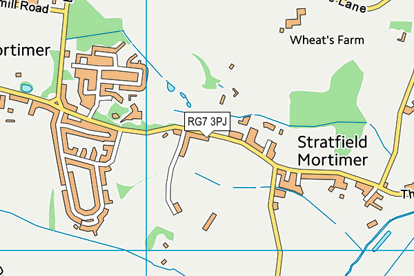 RG7 3PJ map - OS VectorMap District (Ordnance Survey)