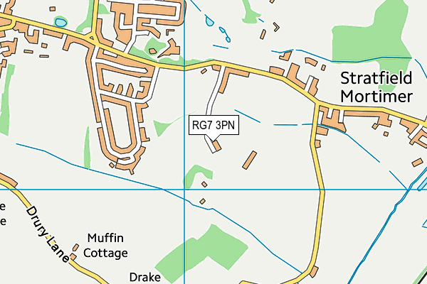 RG7 3PN map - OS VectorMap District (Ordnance Survey)