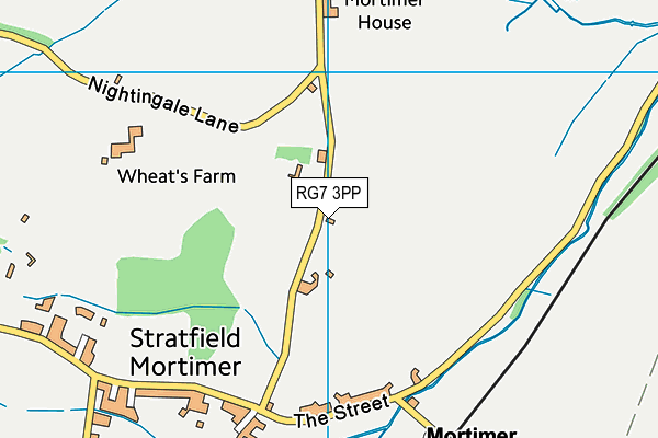 RG7 3PP map - OS VectorMap District (Ordnance Survey)