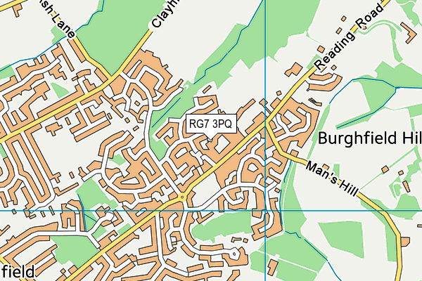 RG7 3PQ map - OS VectorMap District (Ordnance Survey)