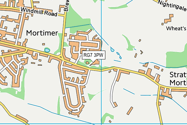 RG7 3PW map - OS VectorMap District (Ordnance Survey)