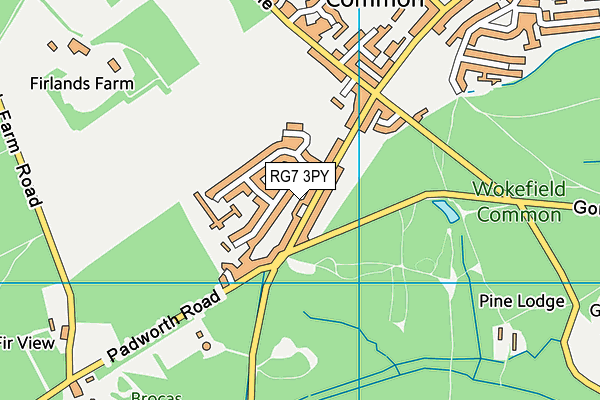 RG7 3PY map - OS VectorMap District (Ordnance Survey)