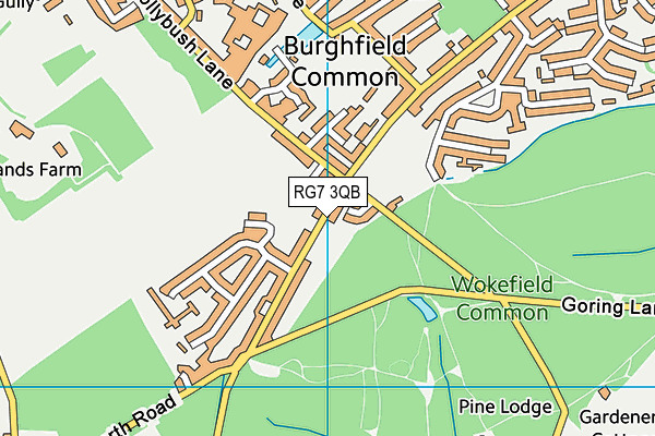 RG7 3QB map - OS VectorMap District (Ordnance Survey)