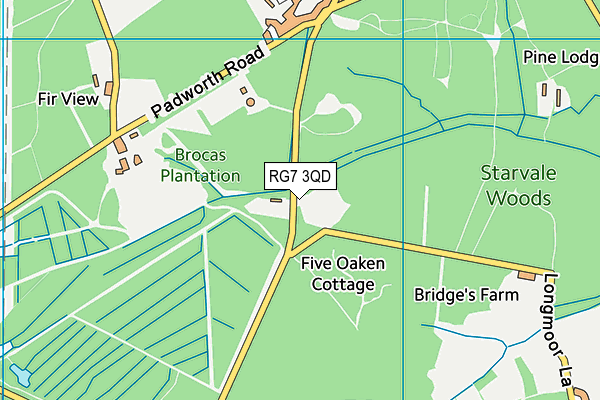 RG7 3QD map - OS VectorMap District (Ordnance Survey)