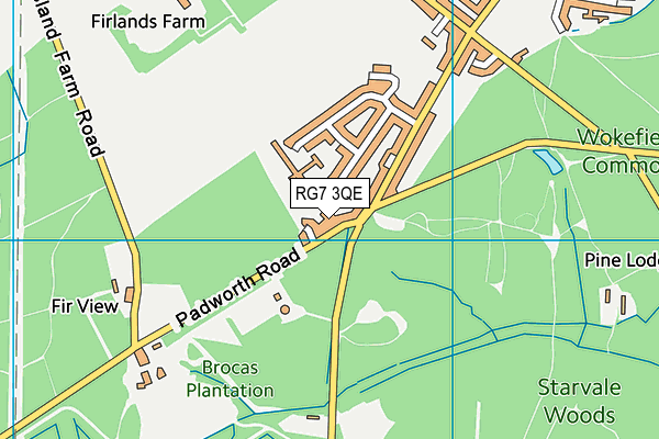 RG7 3QE map - OS VectorMap District (Ordnance Survey)