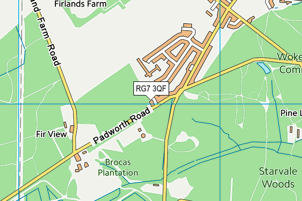 RG7 3QF map - OS VectorMap District (Ordnance Survey)